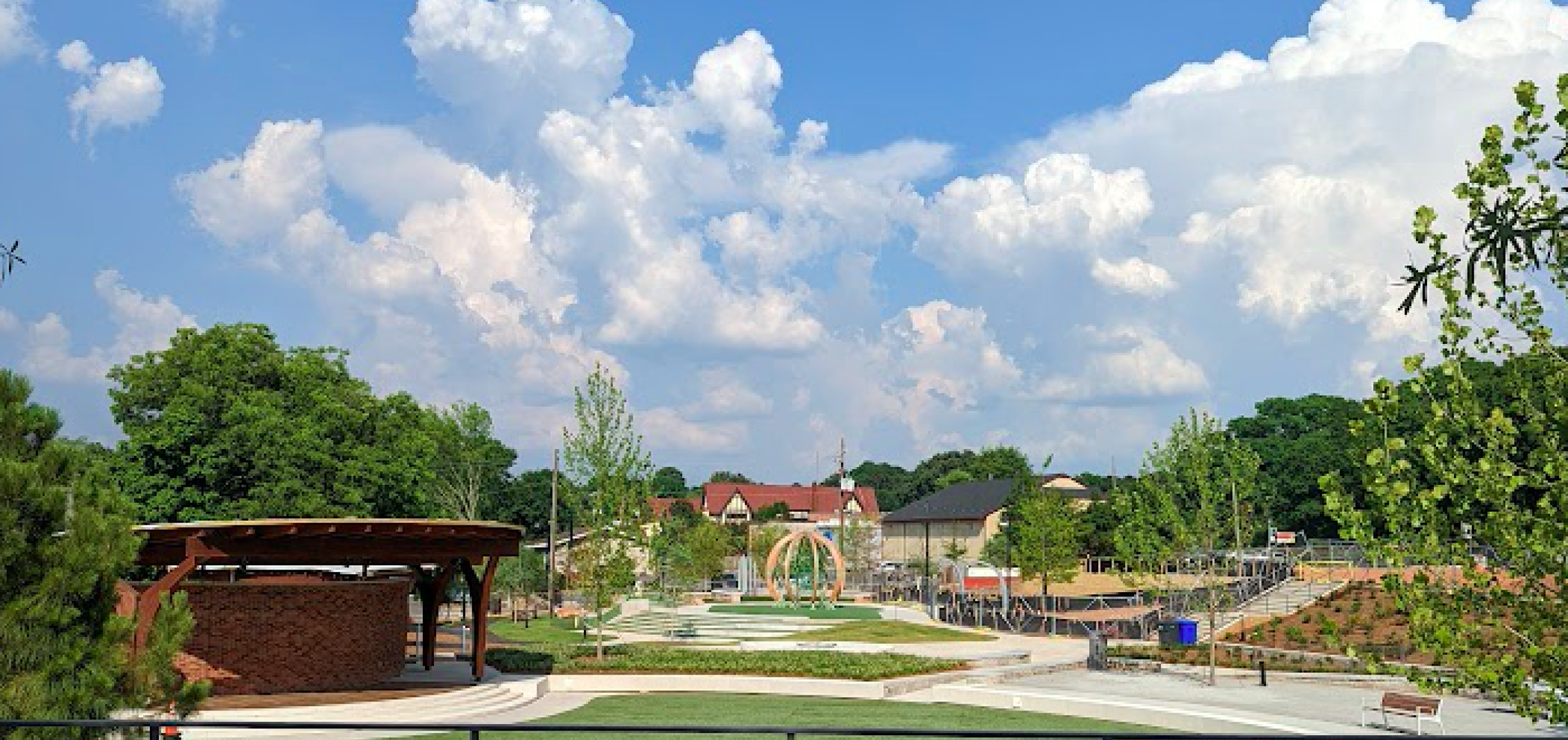 Images Avondale Estates' longsought Town Green is real